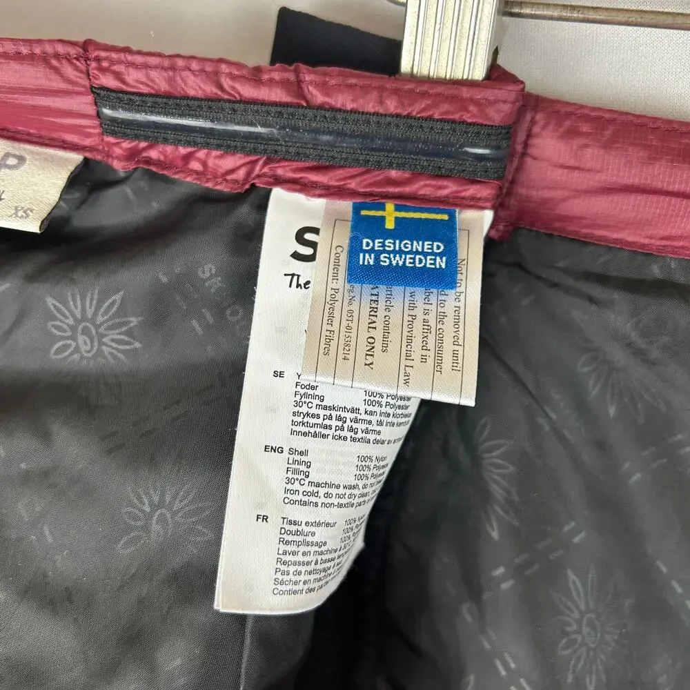 Skhoop Kari Mini Ruby Red Puffer Skirt Side Skirt Women's Size XS